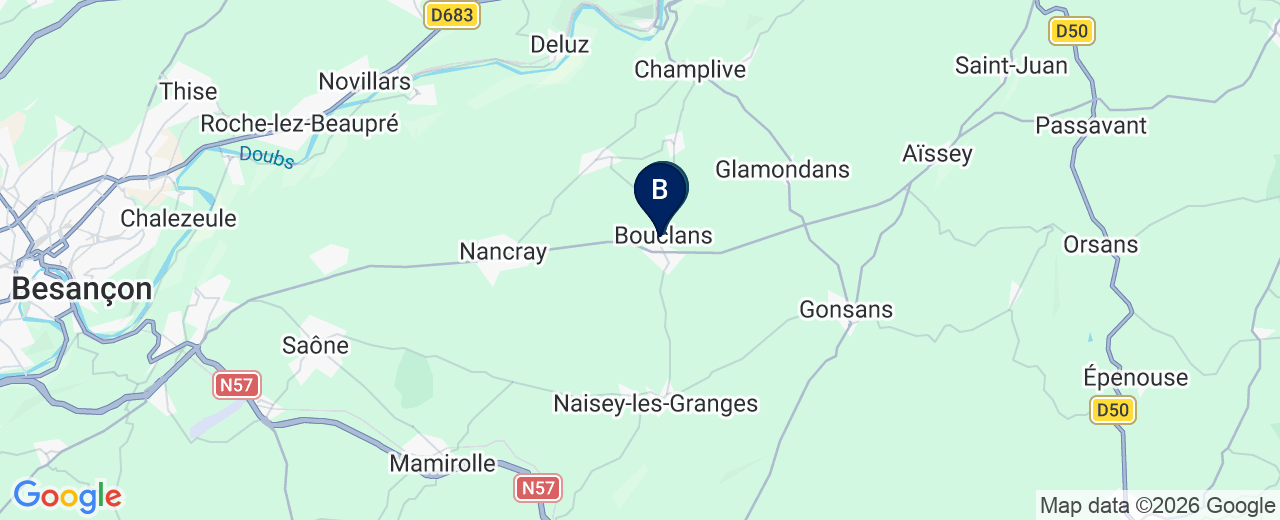Zone d'intervention : Bouclans