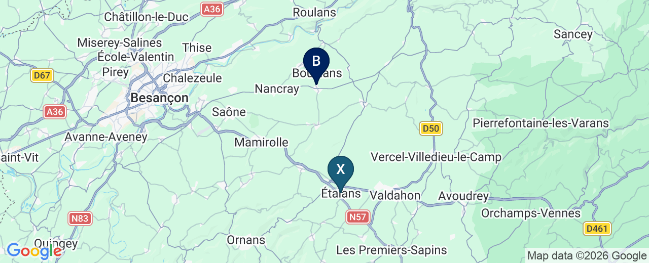 Zone d'intervention : Etalans