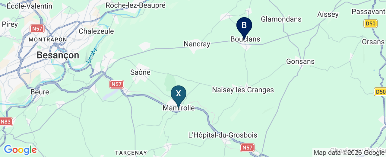 Zone d'intervention : Mamirolle
