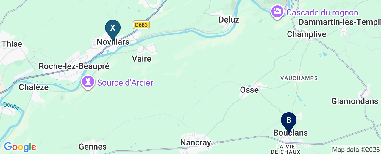 Zone d'intervention : Novillars