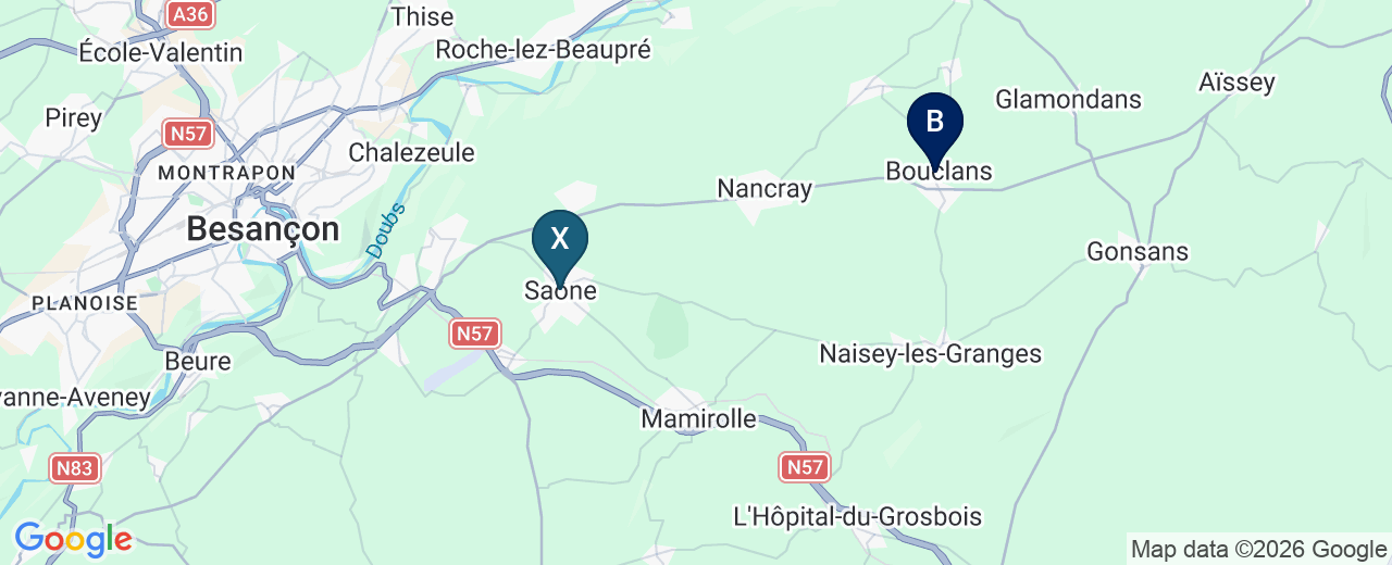 Zone d'intervention : Saône