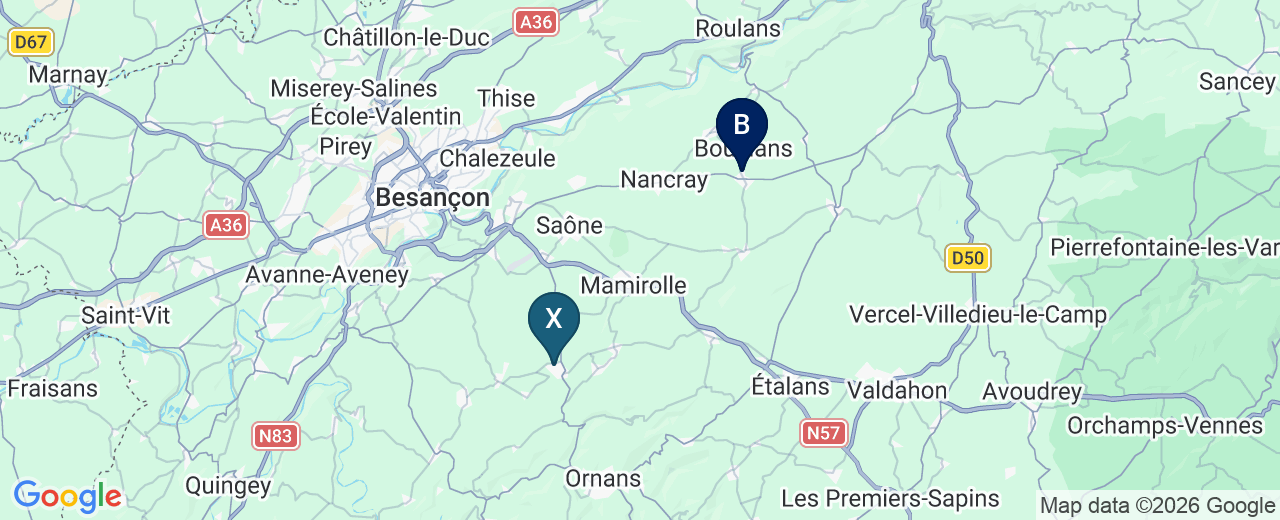 Zone d'intervention : Tarcenay